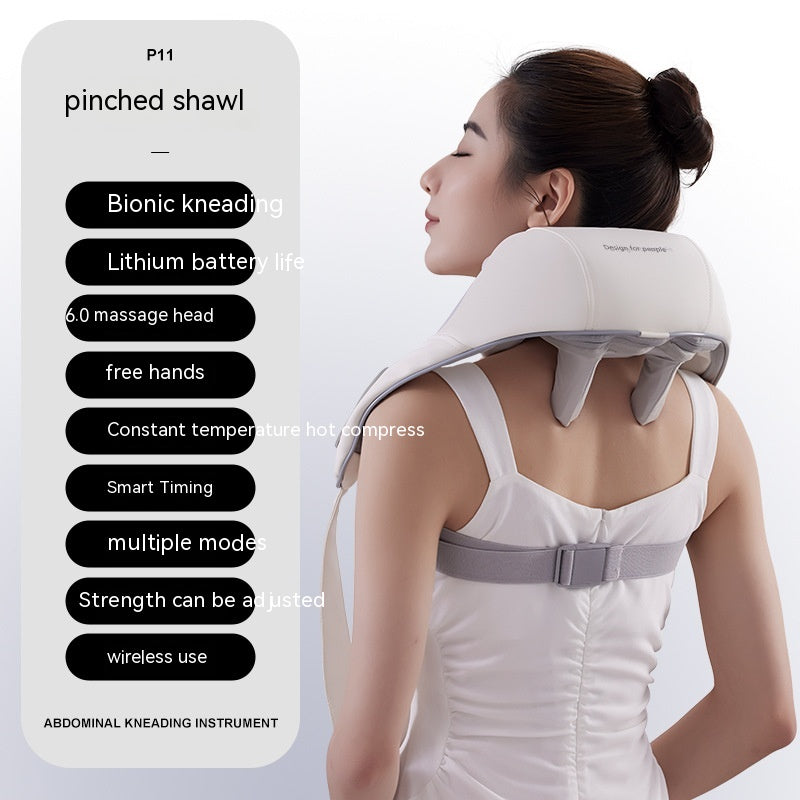 Muscle Shoulder And Neck Massager Clip Kneading Electric